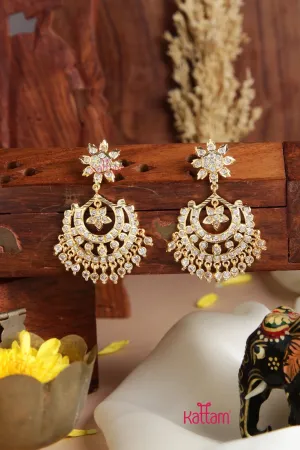 Ananya - Gati White Chandbali Earring