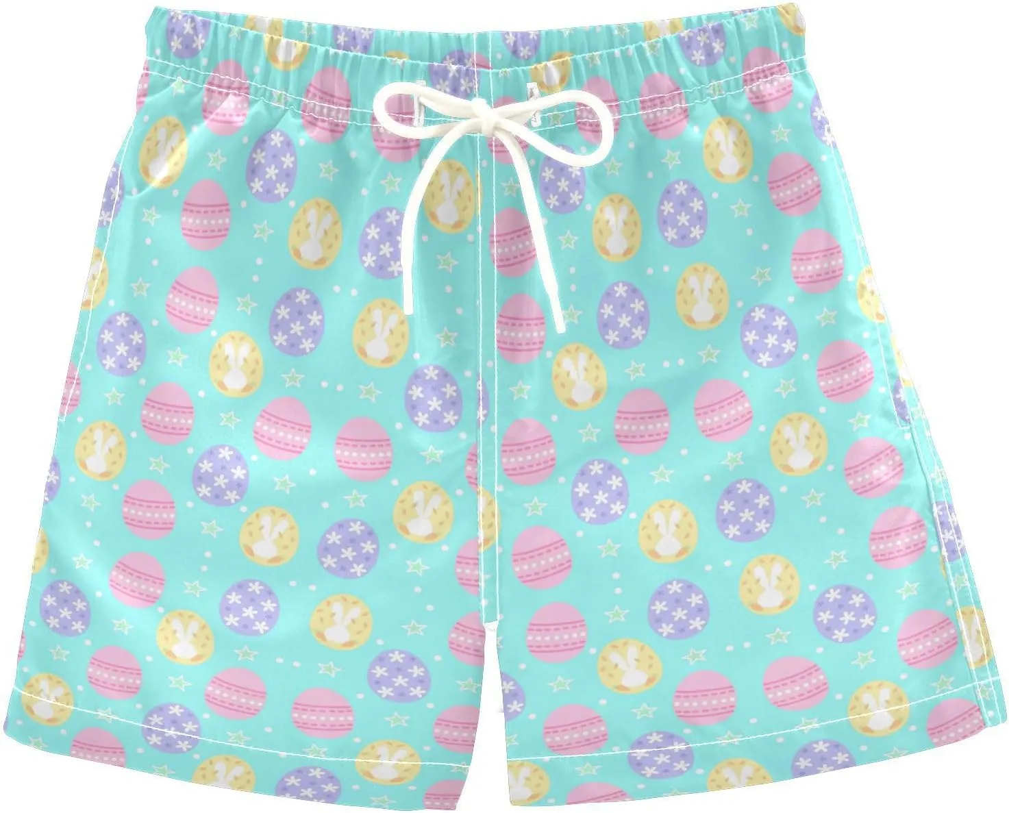 Boccsty Blue Ice Cream Boys Swim Trunks Baby Kids Swimwear Summer Toddler Beach Board Shorts 2T-XL