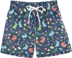 Boccsty Blue Ice Cream Boys Swim Trunks Baby Kids Swimwear Summer Toddler Beach Board Shorts 2T-XL