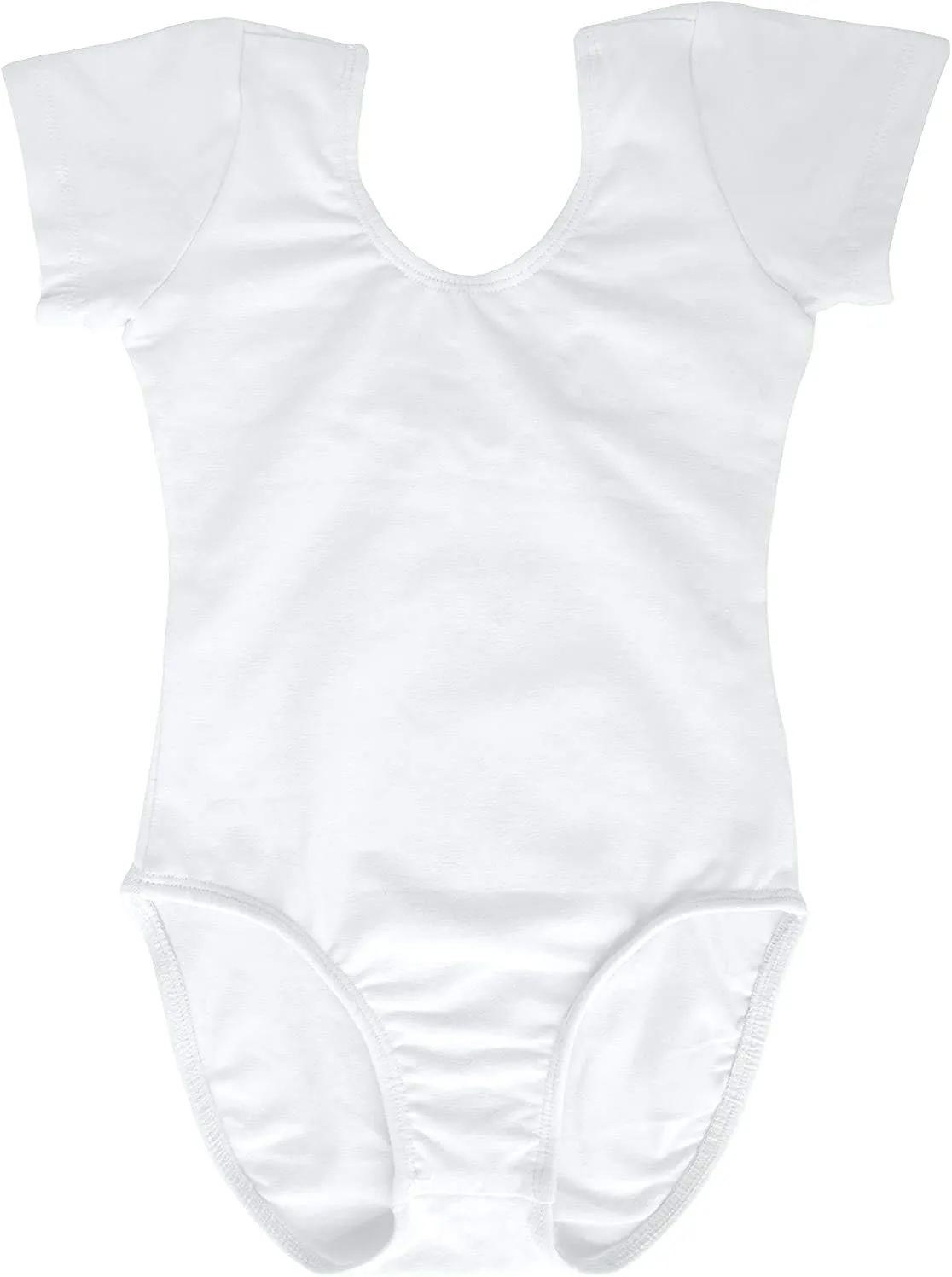 Dancina Short Sleeve Ballet Leotard for Girls Ages 2-10 (Cotton)