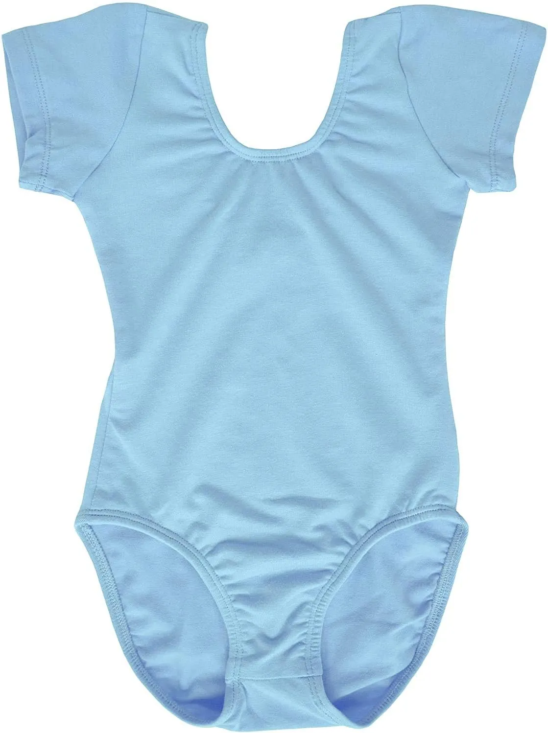 Dancina Short Sleeve Ballet Leotard for Girls Ages 2-10 (Cotton)