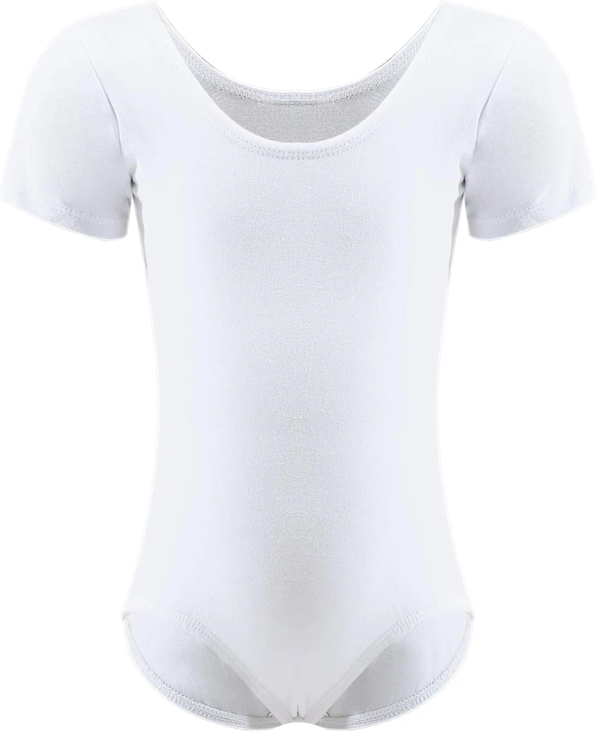 Dancina Short Sleeve Ballet Leotard for Girls Ages 2-10 (Cotton)