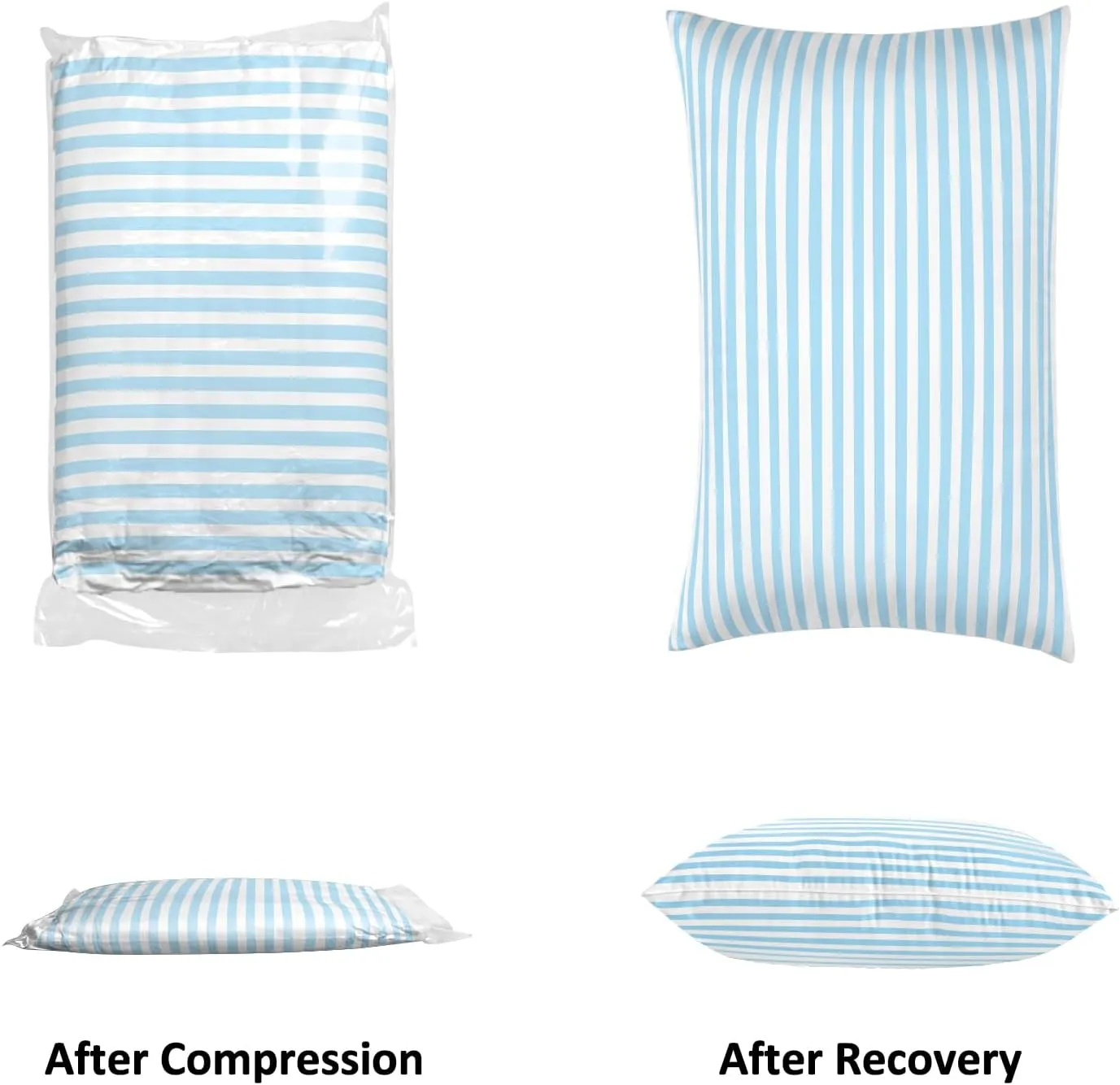 EIUE Bed Pillows for Sleeping 2 Pack Queen SizeSuper Soft Down Alternative Microfiber Filled Pillows,Pillows for Side and Back Sleepers,20 x 30 Inches,Blue