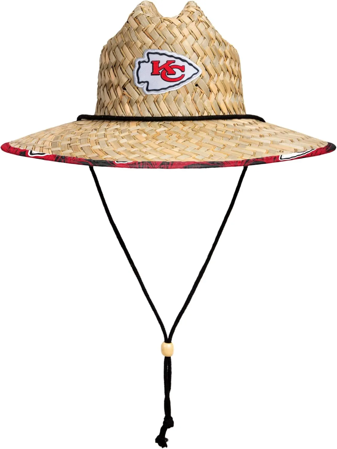 FOCO Men's NFL Team Logo Floral Lifeguard Beach Straw Sun Hat