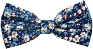 JESLANG Men's Cotton Bowties Printed Floral Neck Bow Tie