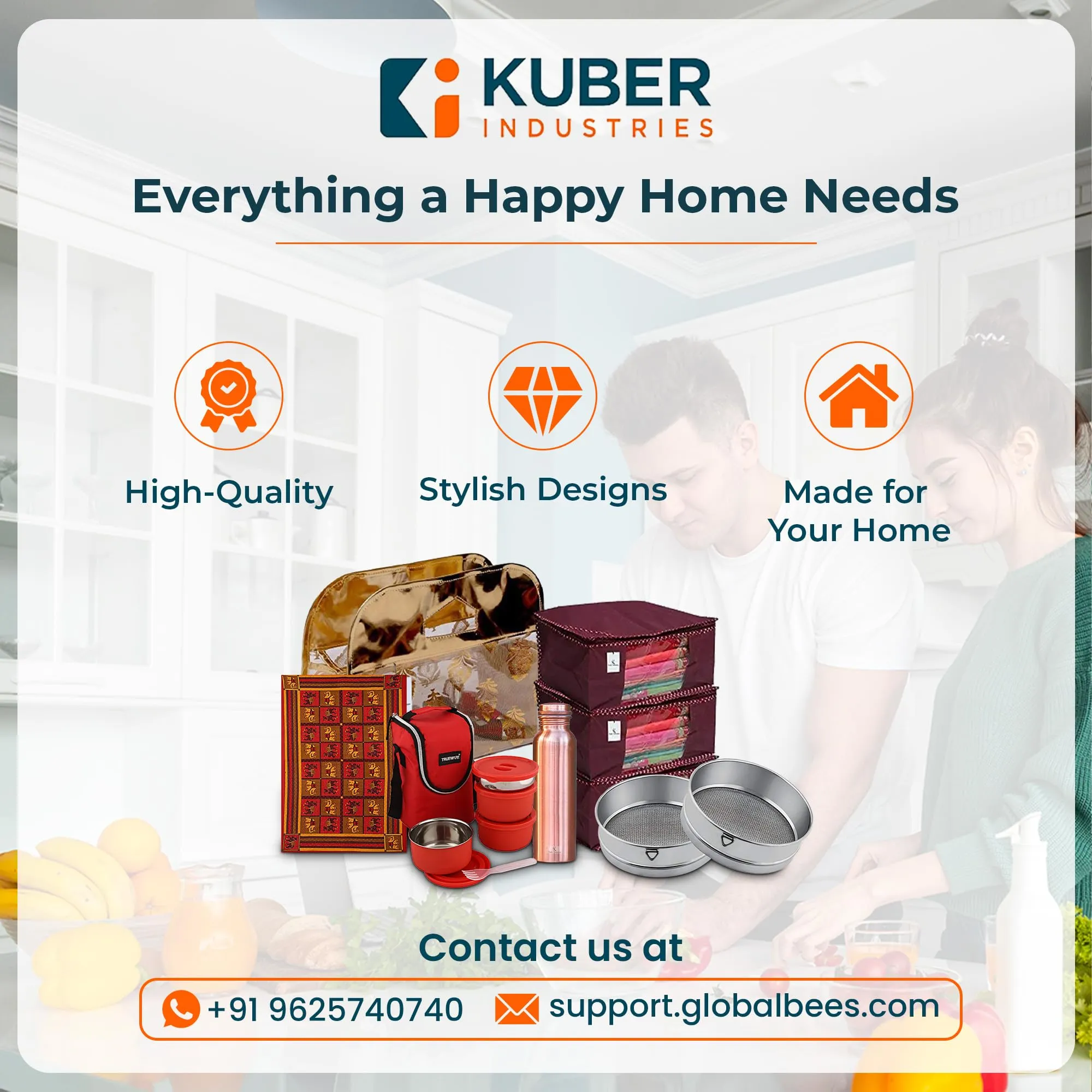 Kuber Industries Artificial Plants For Home Décor|Artificial Flowers For Decoration|Natural Looking Indoor Fake Plants With Pot (Green)