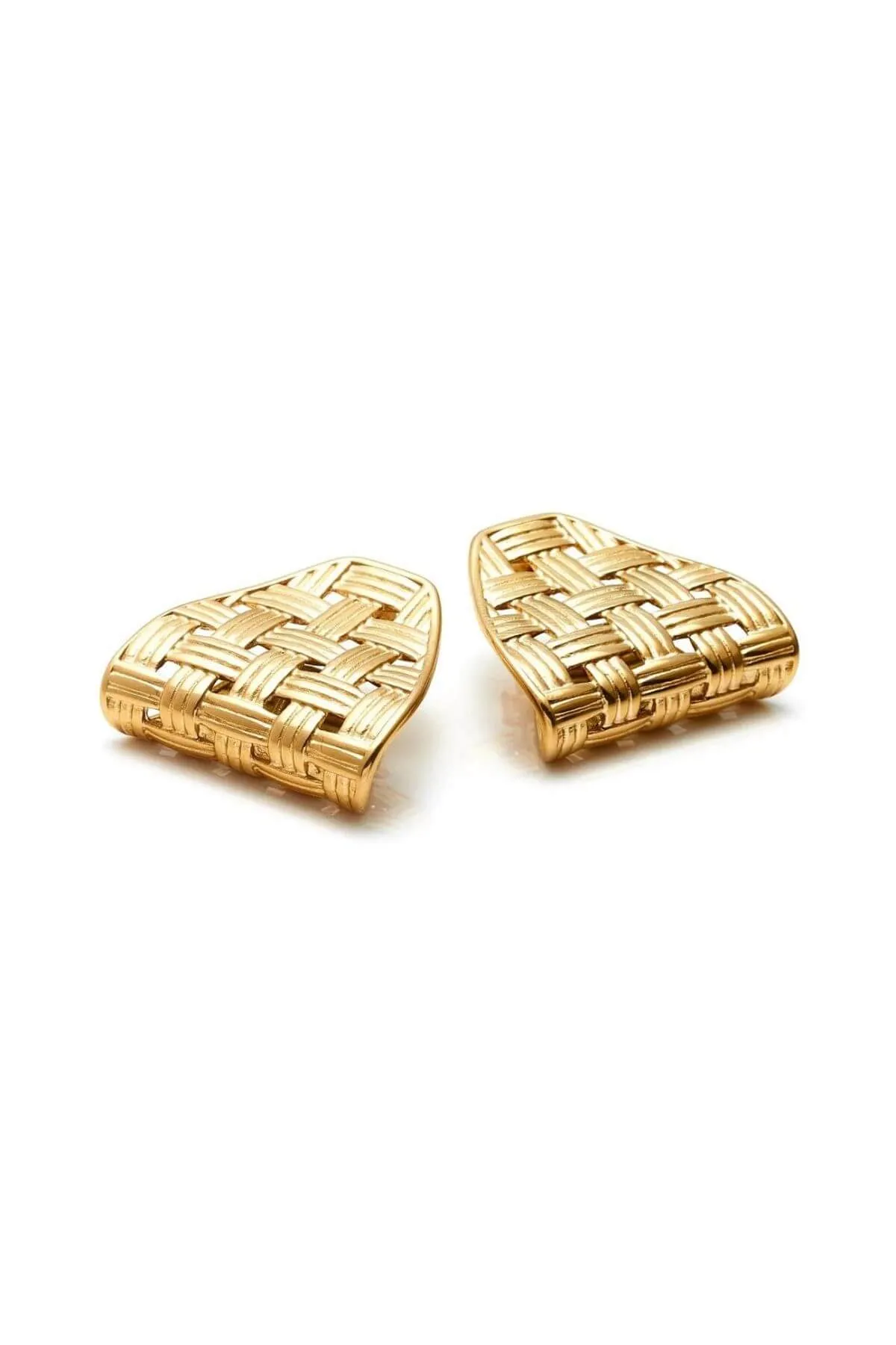 LATTICE EARRINGS GOLD