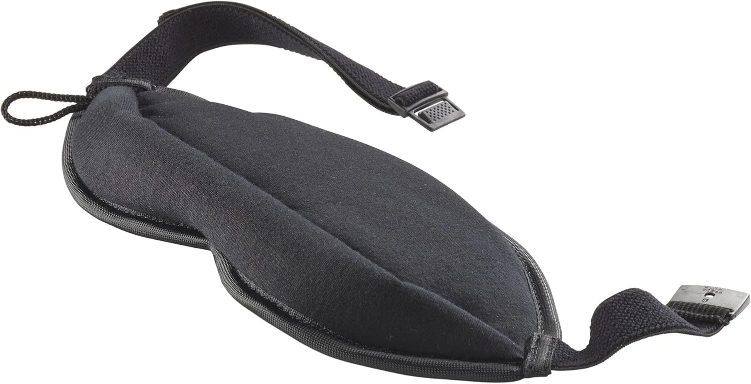 Lewis N. Clark Comfort Eye Mask   Sleep Aid to Block Light for Travel, Airplane, Hotel, Airport, Insomnia   Headache Relief with Adjustable Straps, Gray