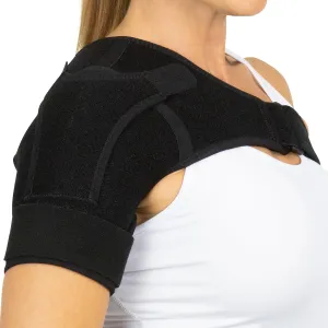 Vive Shoulder Brace for Women - Injury Recovery Compression Support Sleeve - for Rotator Cuff Injuries, Arthritis, Sprain, Dislocation, PT - Targeted Inflammation Pain Relief (Black, Medium)